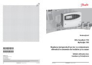 ECL Comfort 110, appl. 130, version 1.08 - Danfoss ÃncÄlzire RomÃ¢nÄ