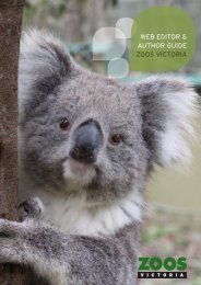 WEB EDITOR & AUTHOR GUIDE ZOOS VICTORIA