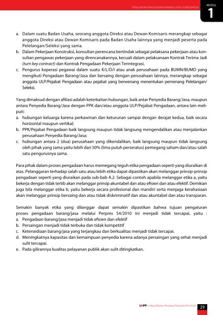 Modul Pelatihan Pengadaan Barang/Jasa Pemerintah