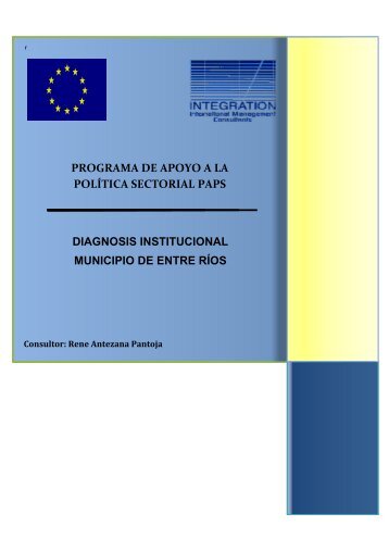 Diagnosis Municipio Entre Rios - Viceministerio de Coca y ...