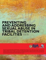 Preventing and Addressing Sexual Abuse in Tribal Detention Facilities