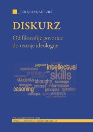 Jernej Habjan (ur.), Diskurz: od filozofije ... - PedagoÅ¡ki inÅ¡titut