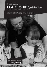 LEADERSHIP Qualification - Girlguiding UK