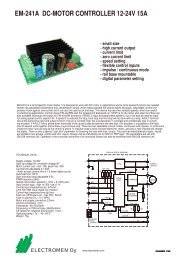 EM-241A DC-MOTOR CONTROLLER 12-24V 15A - Electromen