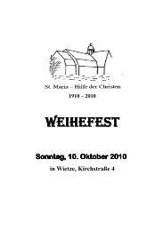 100 Jahre St. Maria * Hilfe der Christen in Wietze - Hl-schutzengel ...