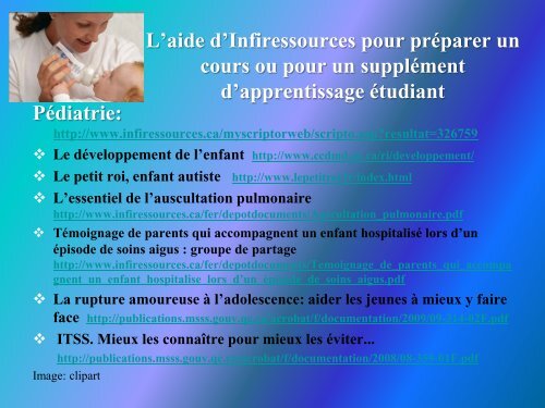 Les ressources du milieu collÃ©gial - infiressources