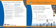 Le réseau Cyber-base TPM au service de l'emploi - Communauté d ...