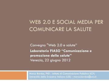 web 2.0 e social media per comunicare la salute - Marketing sociale ...