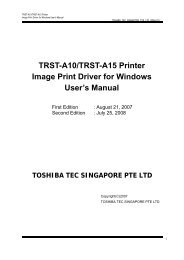 TRST-A10/TRST-A15 Printer Image Print Driver for ... - Finn-ID