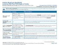 Anthem BlueCross BlueShield Lumenos HSA Plus ... - Medicoverage