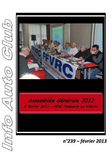 AssemblÃ©e GÃ©nÃ©rale 2012 - FVRC