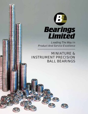 MINIATURE & INSTRUMENT PRECISION BALL ... - BL Bearings