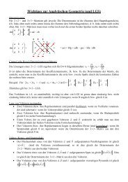 Wichtiges zur Analytischen Geometrie (und LGS) - Feuerbachers ...