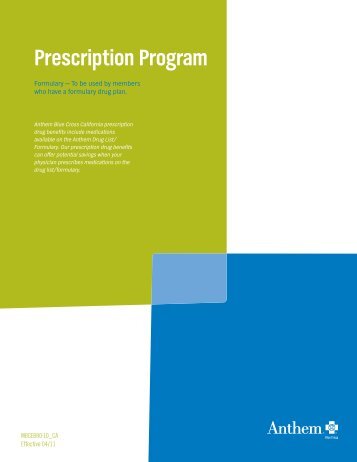 Prescription Program - Student Health Services