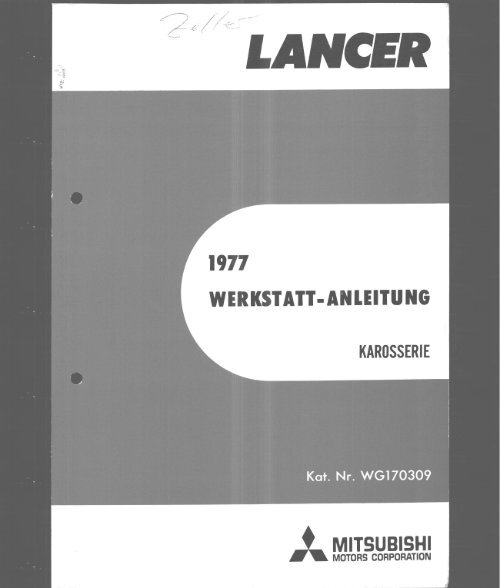 Lancer - 1977 - Werkstatt-Anleitung Karosserie.pdf