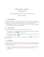 detailed program - Mathematik