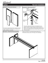 Gather Harvest Installation Instructions (3.30MB PDF) - Allsteel