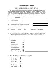 EQUAL OPPORTUNITIES MONITORING FORM