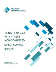 Using TT API 7.2.X with TTNET 's Non-Coalesced Direct Connect ...