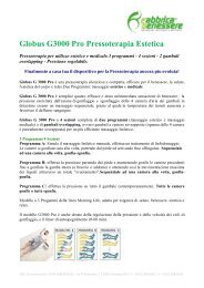 Globus G3000 Pro Pressoterapia Estetica - Fabbrica Benessere