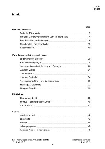 LÃNGSTER TAG RITT 21. Juni 2013 - KVD-Kavallerieverein Dielsdorf