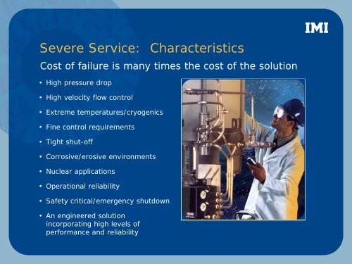 IMI Severe Service - IMI plc