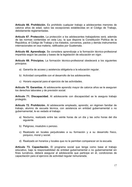 1 DECRETO NÃMERO 27-2003 EL CONGRESO DE LA ... - Pami