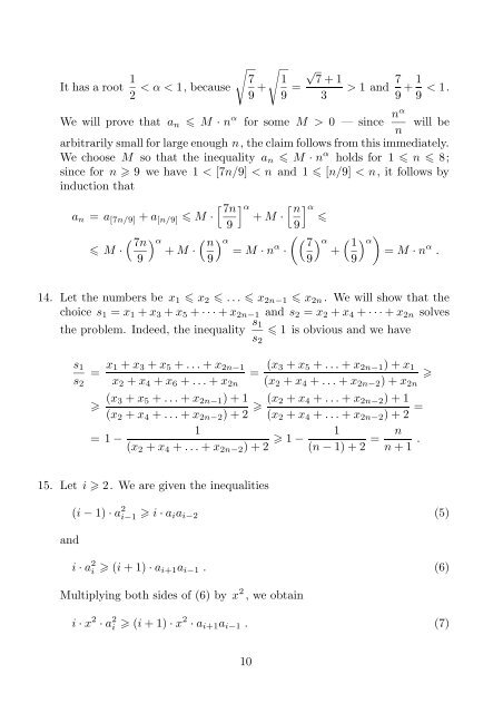 Solutions - Georg Mohr-Konkurrencen