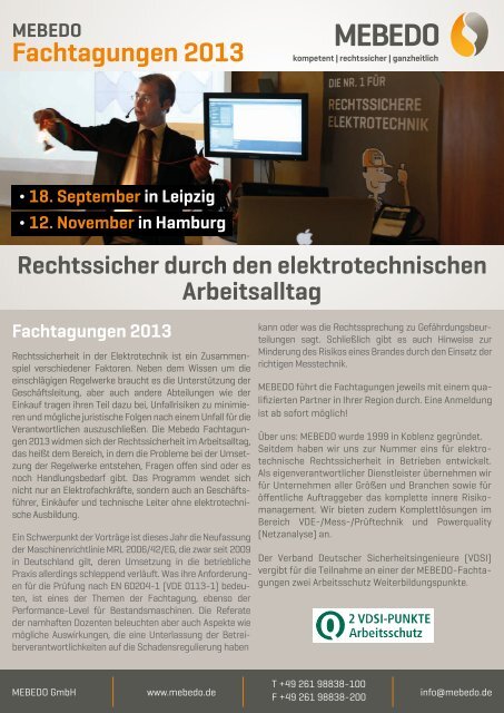 Download und Anmeldung Leipzig / Hamburg - der MEBEDO GmbH