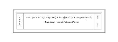 Sutra serca w wersji tybetaÅskiej i polskim ... - Mahajana.net