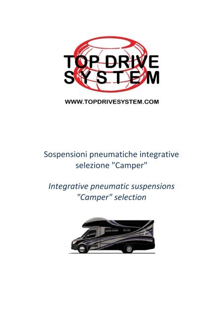 Catalogo Sospensioni CAMPER 2013 - TOP DRIVE SYSTEM
