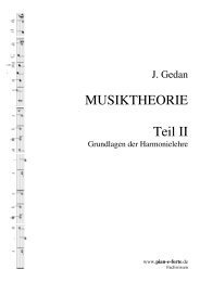 Teil II: Harmonielehre - Pian e forte