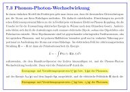 7.3 Phonon-Photon-Wechselwirkung
