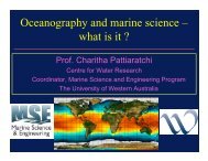 Oceanography and marine science â what is it ? - The University of ...