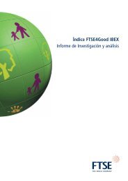 Ãndice FTSE4Good IBEX Informe de InvestigaciÃ³n y anÃ¡lisis