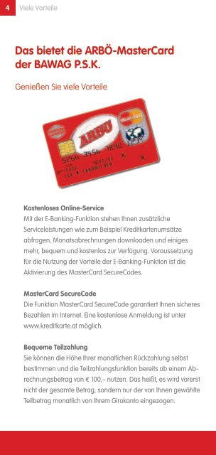 ARBÃ-MasterCard mit Tankbonus