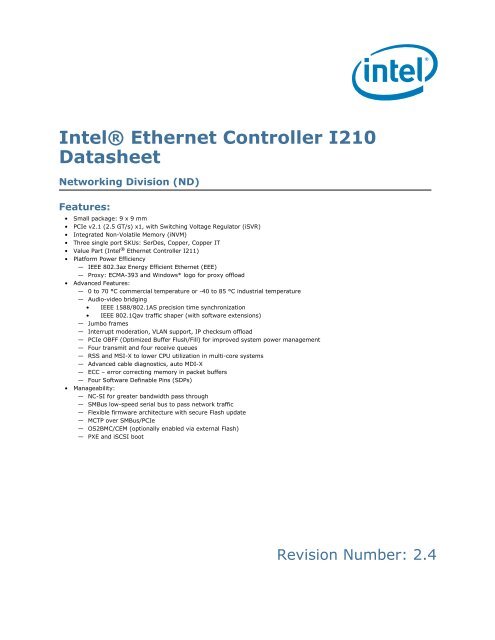 intel i210 driver parameters