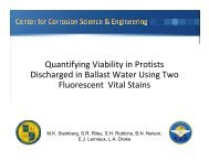 Quantifying Viability in Protists Discharged in Ballast Water ... - ICAIS