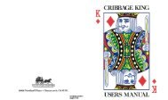 Cribbage King Manual