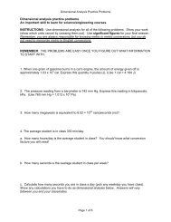 Dimensional Analysis Worksheet 2