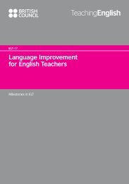 Language Improvement for English Teachers - EnglishAgenda