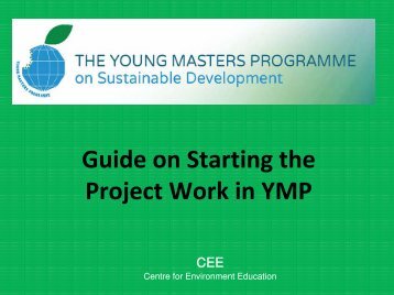 guide on starting the project work in ymp - paryavaran mitra