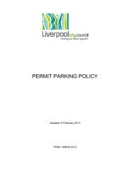 PERMIT PARKING POLICY - Liverpool City Council