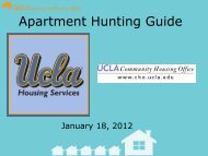 The Apartment Hunting Guide for UCLA Students - UCLA - Housing