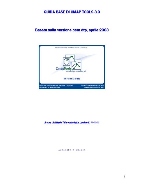 Manuale CMAP TOOLS - Scuolagrassa.it