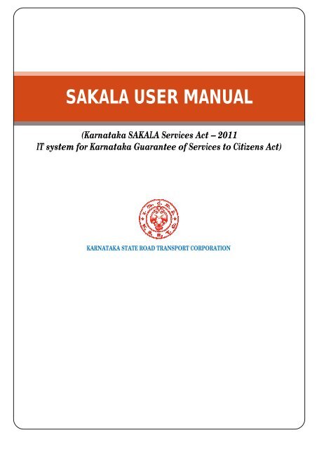 SAKALA USER MANUAL - KSRTC