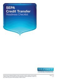 SEPA Credit Transfer Checklist (PDF) - Business Banking - Bank of ...