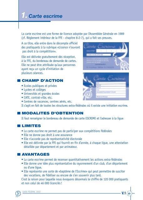 Les outils de la promotion de l'escrime