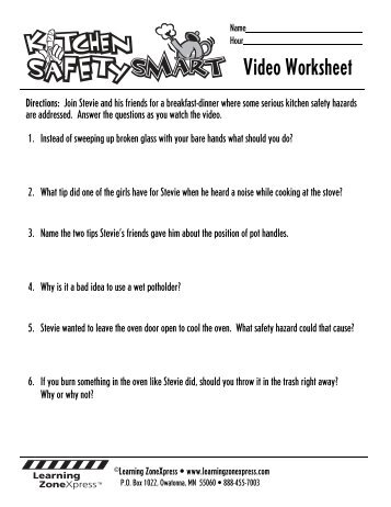 Video Worksheet - Learning Zone Express