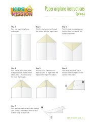 Paper airplane instructions
